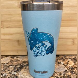New Tervis 20oz Stainless steel “ DOLPHIN AQUA”